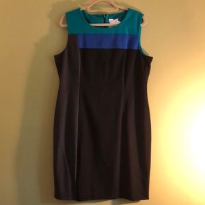 NWT Calvin Klein Colorblock Sleeveless Dress